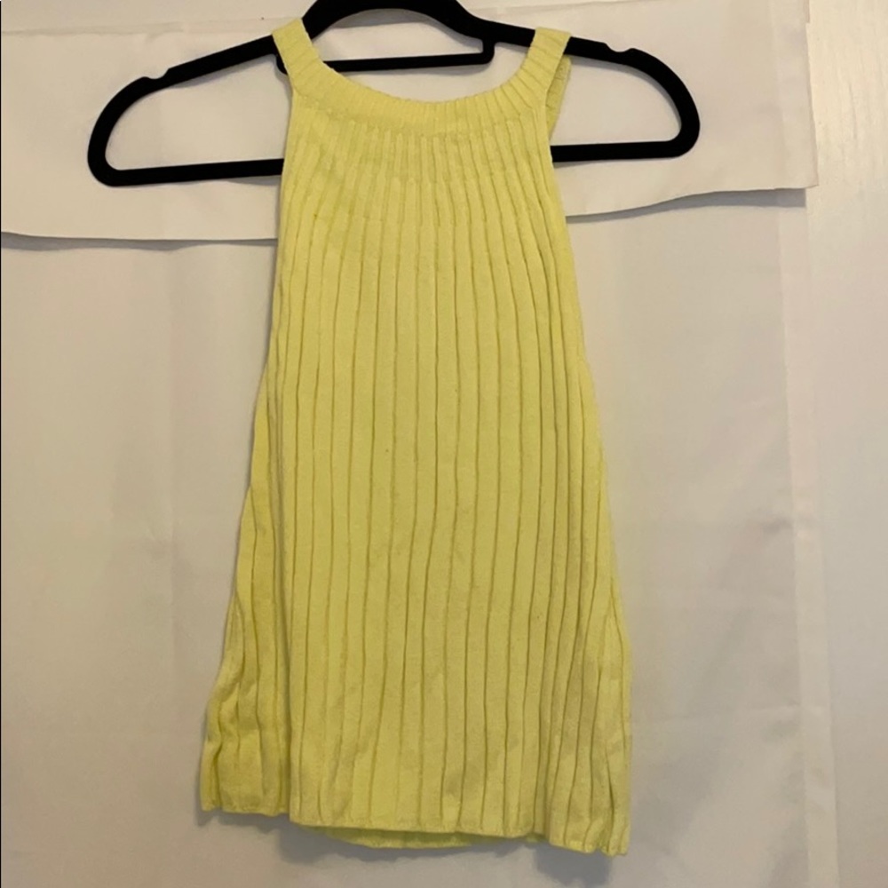 Anthropologie Yellow/Green Sweater Tank